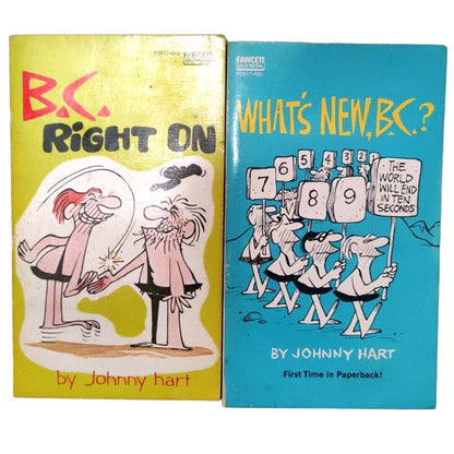 Lot of 2 : BC Comics by Johnny Hart ( Vintage Paperbacks, 1970s )