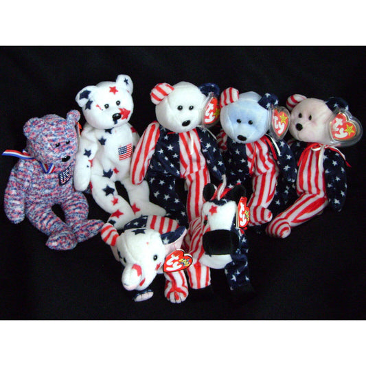 Americana Collection Beanie Babies 2 and Bears 5