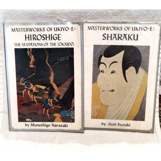 2 volumes- Masterworks of UKIYO-E: Hiroshige & Sharaku
