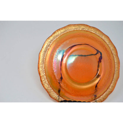Federal Glass Normandie Pattern Marigold Saucer