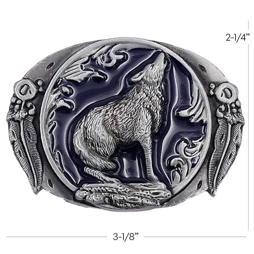 Howling Wolf Belt Buckle