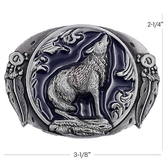 Howling Wolf Belt Buckle