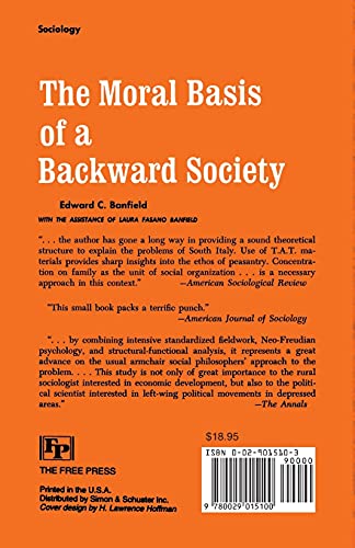 Moral Basis of a Backward Society