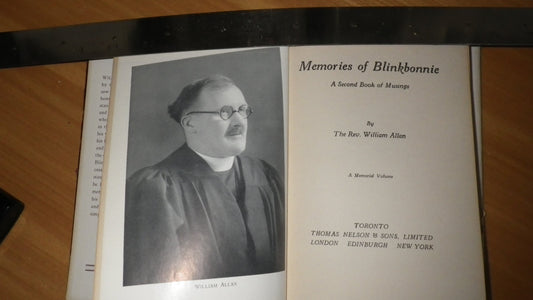 Memories of Blinkbonnie, a Second Book of Musings