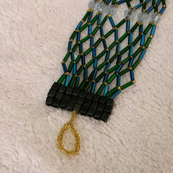 Peacock Diamond Weave Bracelet